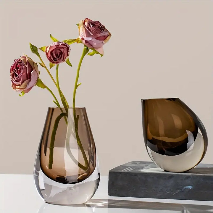 Amber Glass Vase