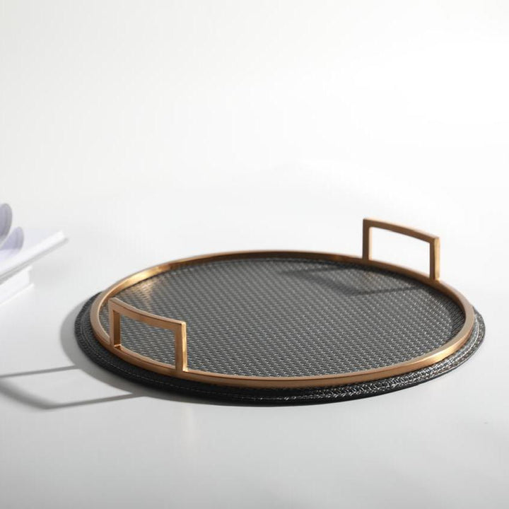 Brass Handle Luxe Serving Tray
