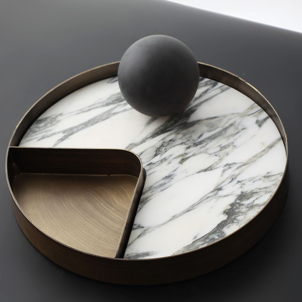 Dual-Tone Marble Tray