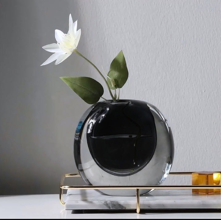 Obsidian Prism Vase