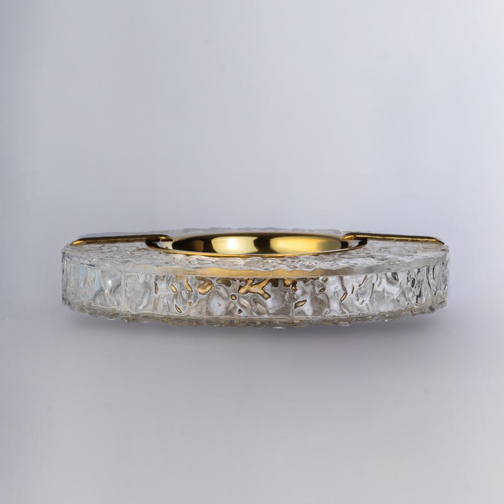 Crystal Brass Ashtray
