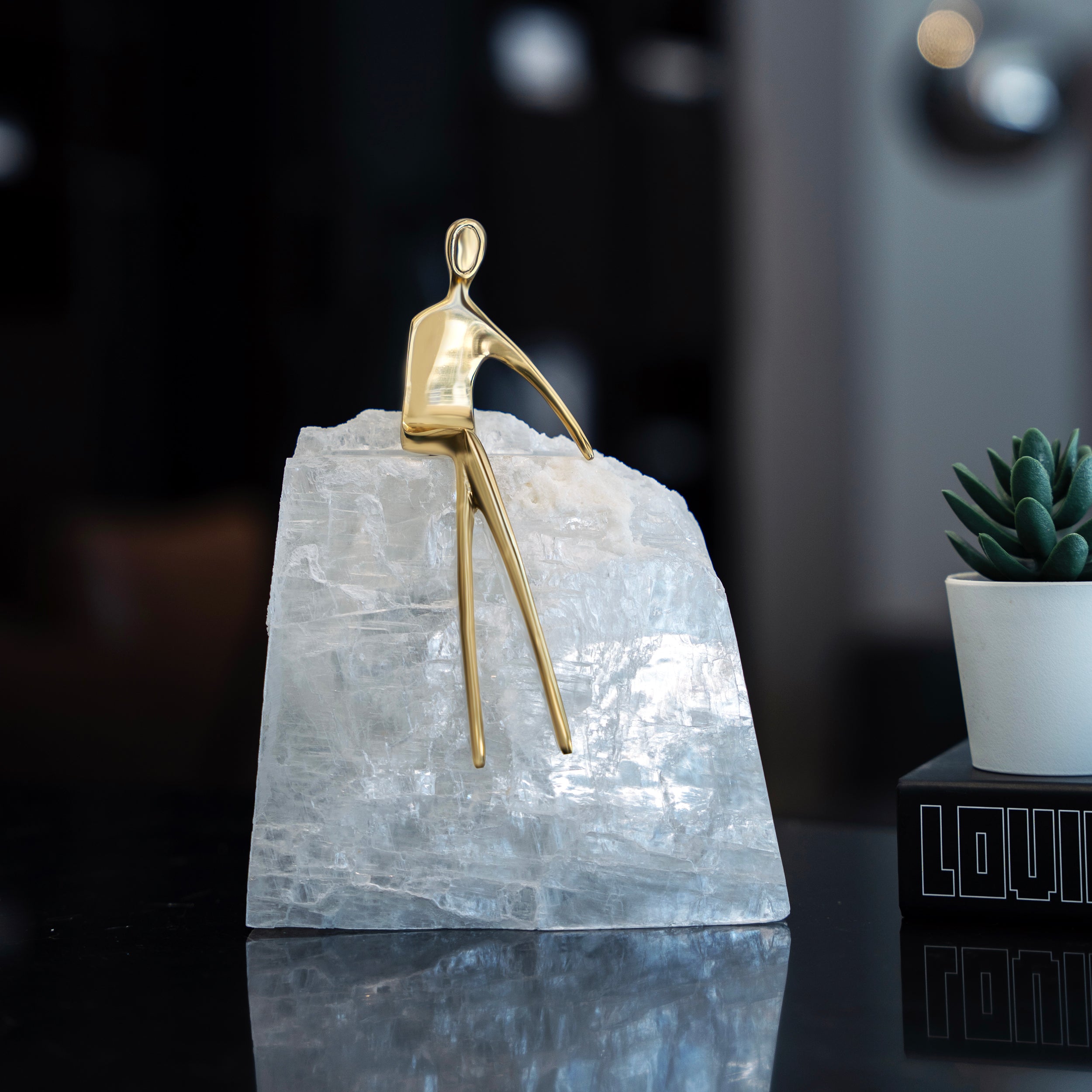 Golden Muse on Crystal