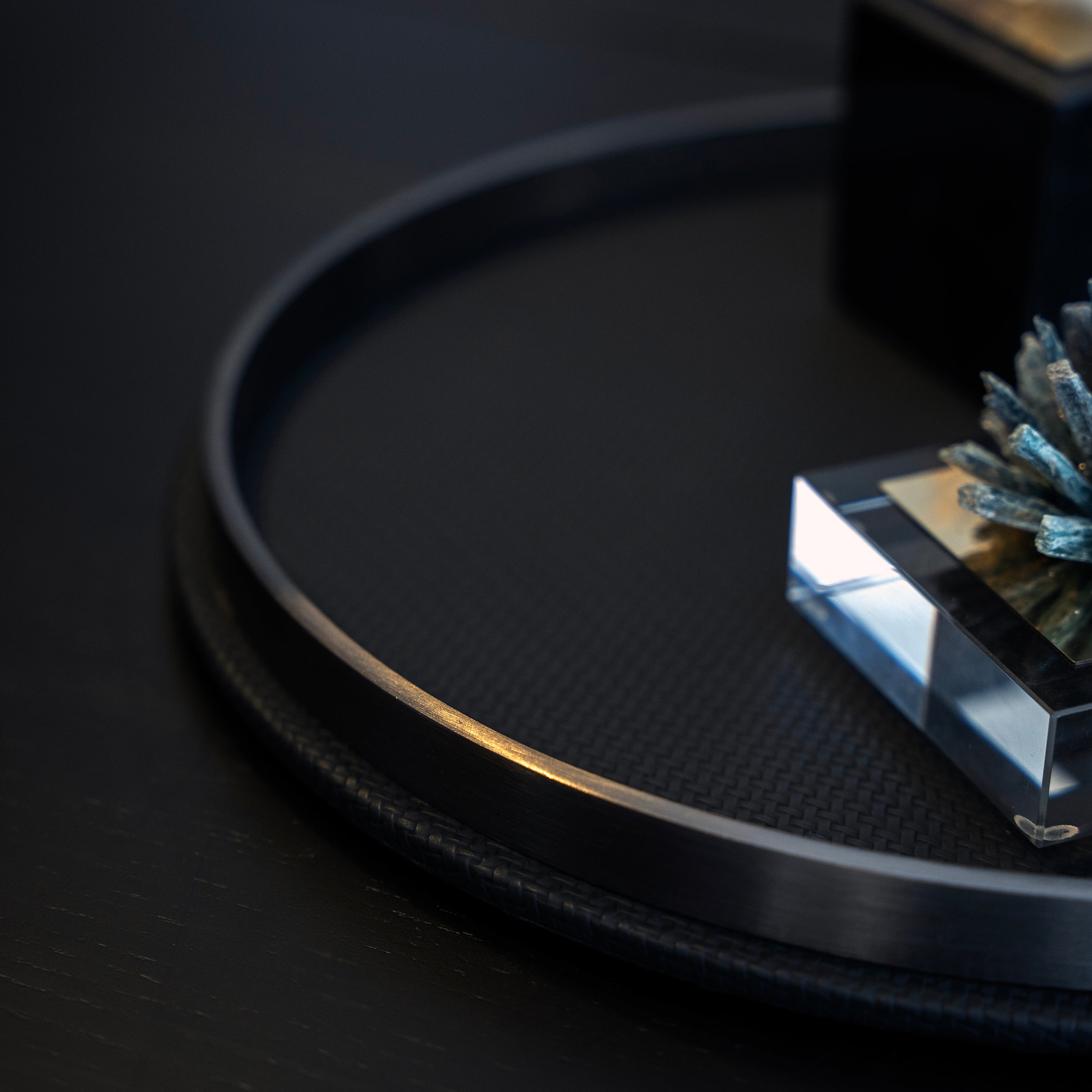 Modern Black Rim Tray