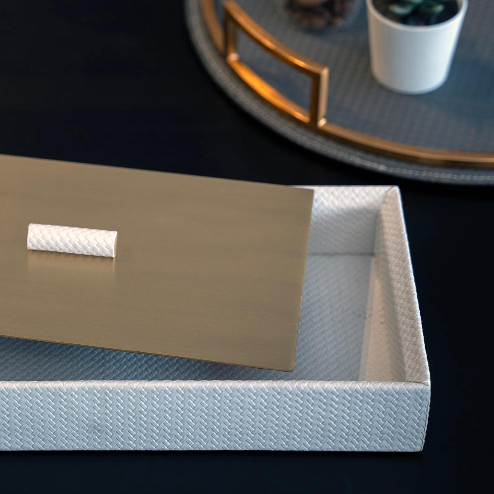 Golden Elegance Tissue Box