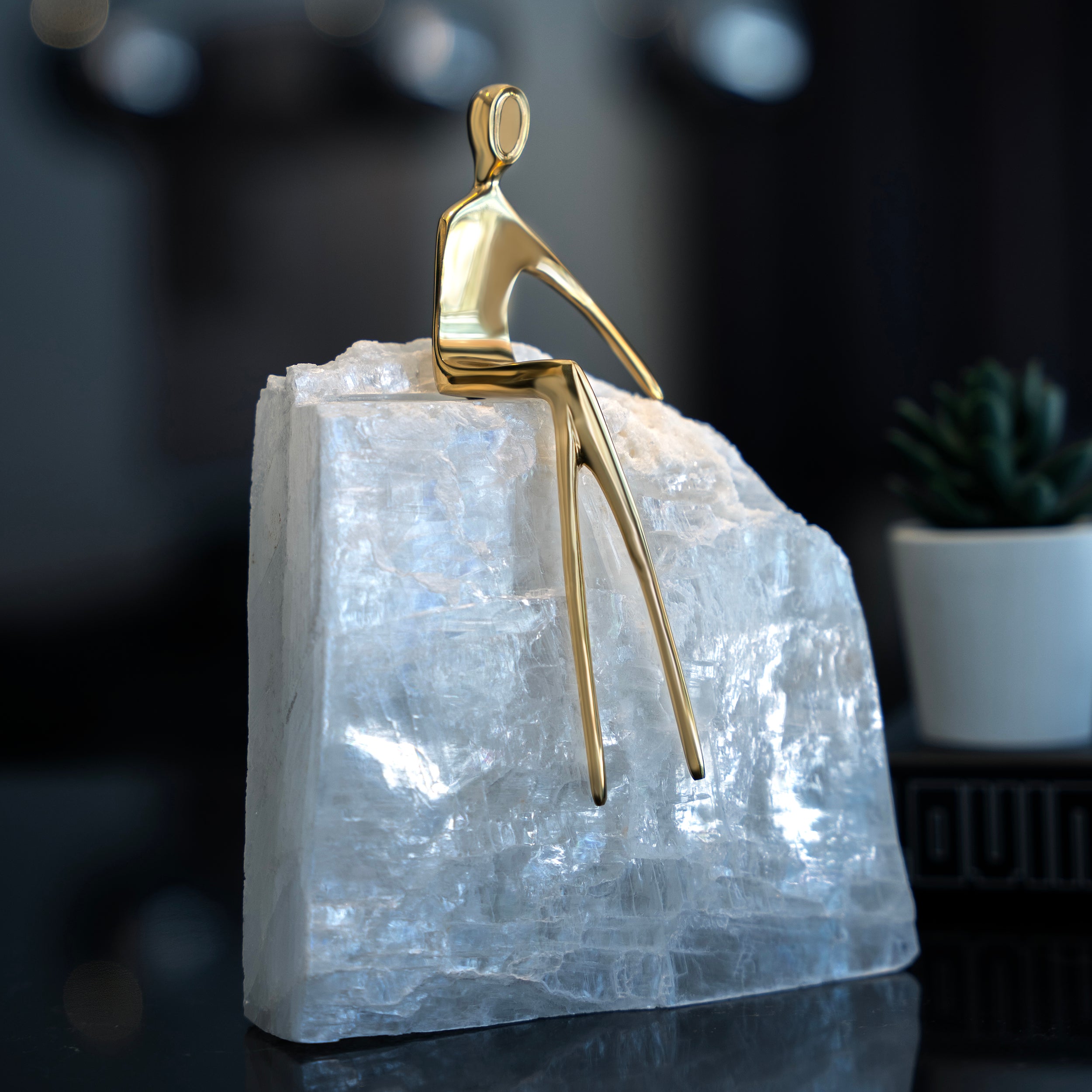 Golden Muse on Crystal