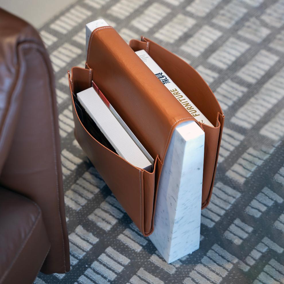 Luxe Leather Storage Stand