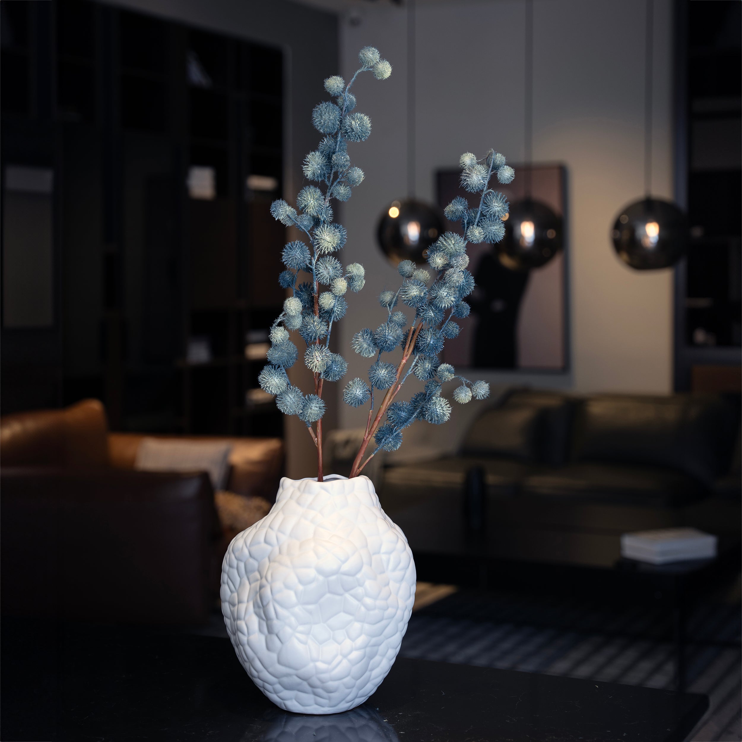 Blue Green Echinops Globe Thistles