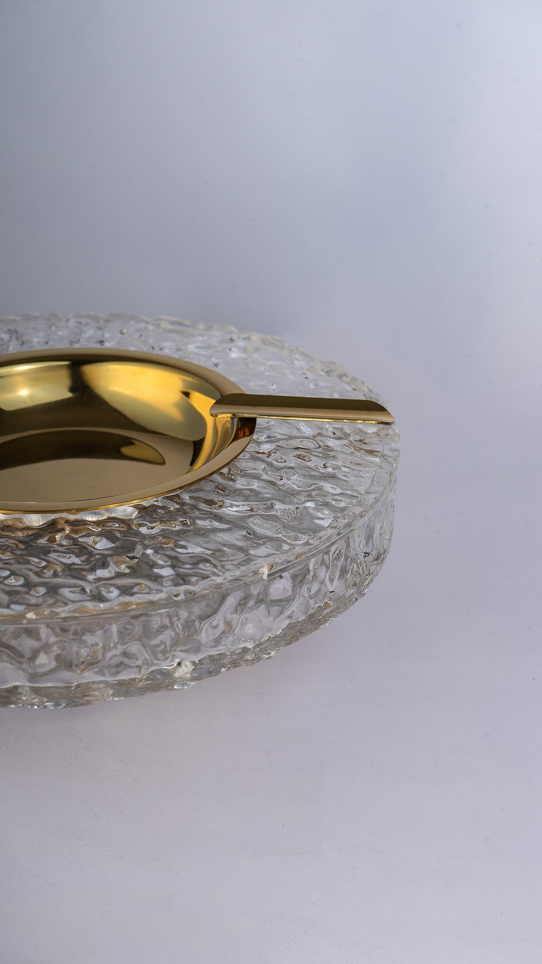 Crystal Brass Ashtray