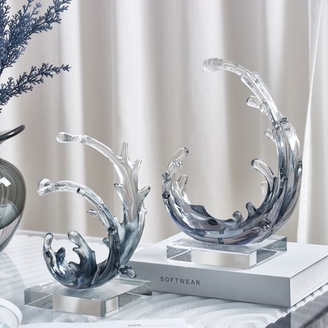 Crystal Wave Sculptures