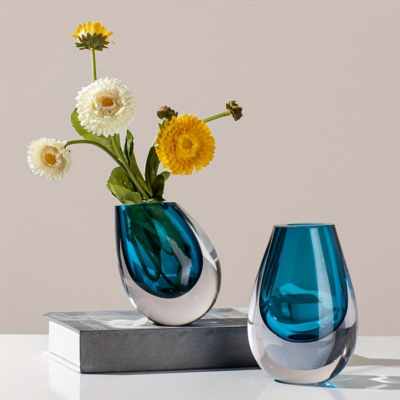 Azure Teardrop Vase