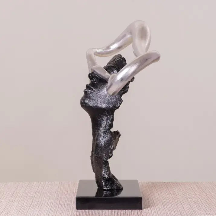 Abstract Chrome Flow Sculpture
