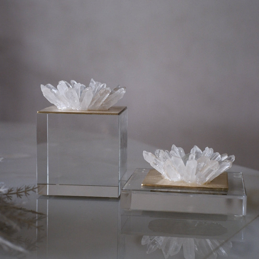 Crystal Bloom Black Marble