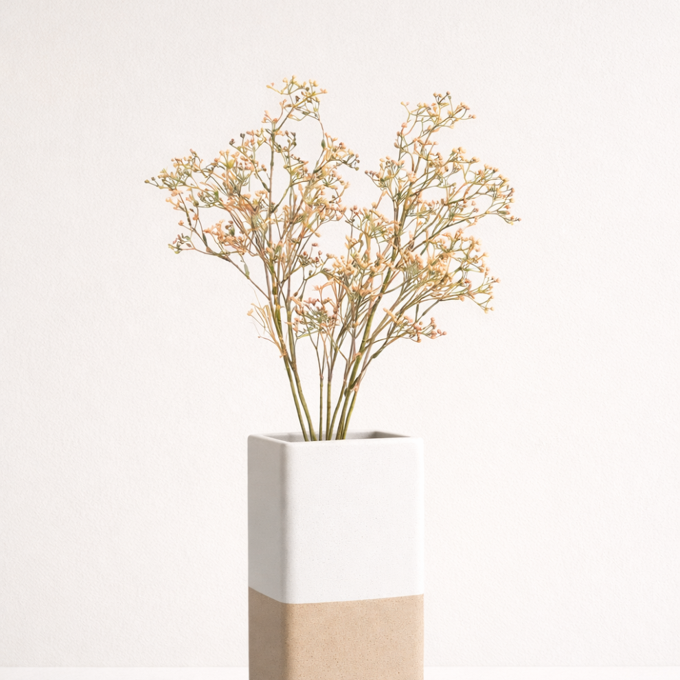 Peach Blush Wax Flowers