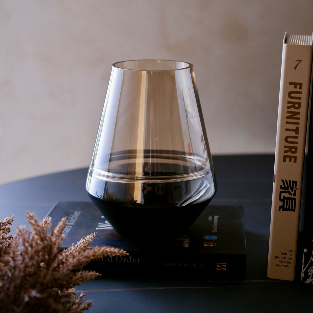 Obsidian Taper Vase