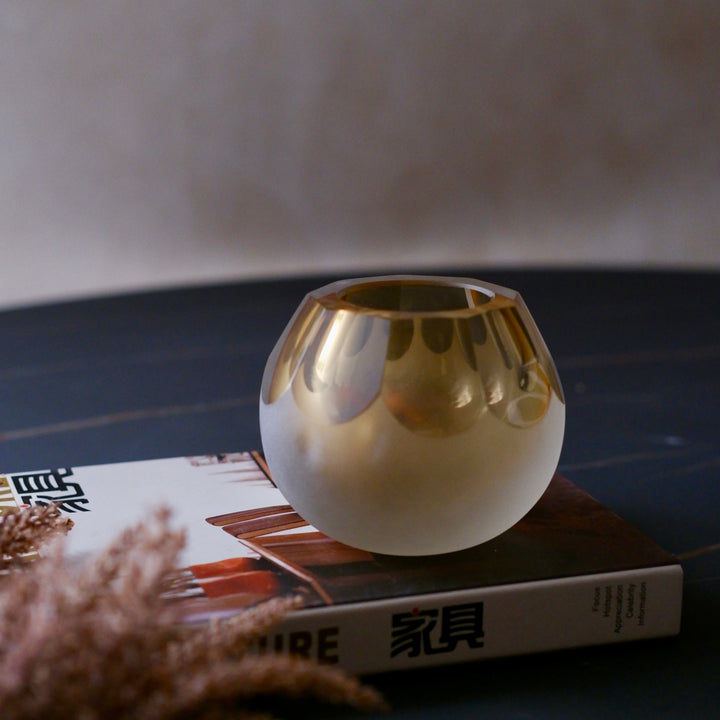 Amber Faceted Gem