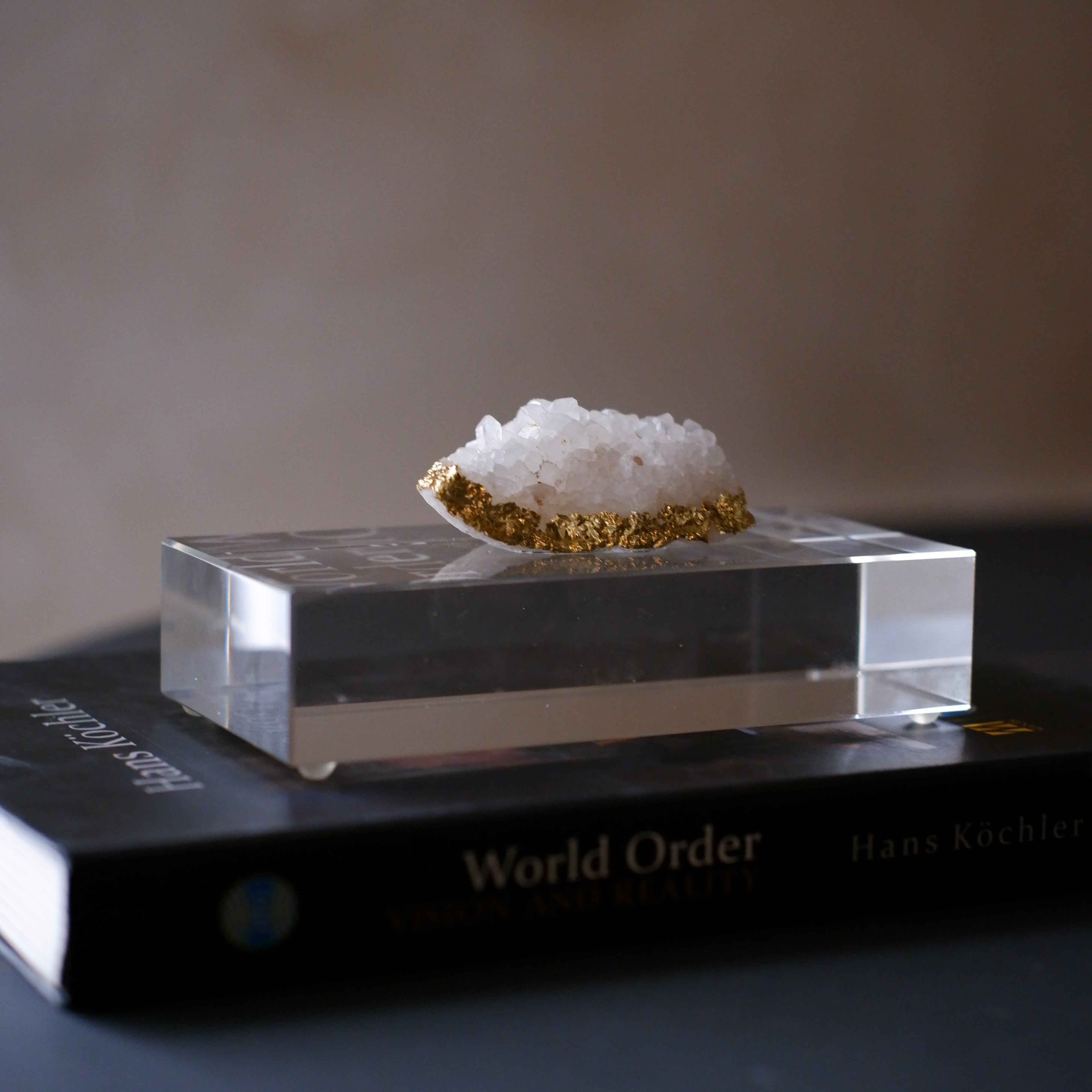 Golden Geode Display