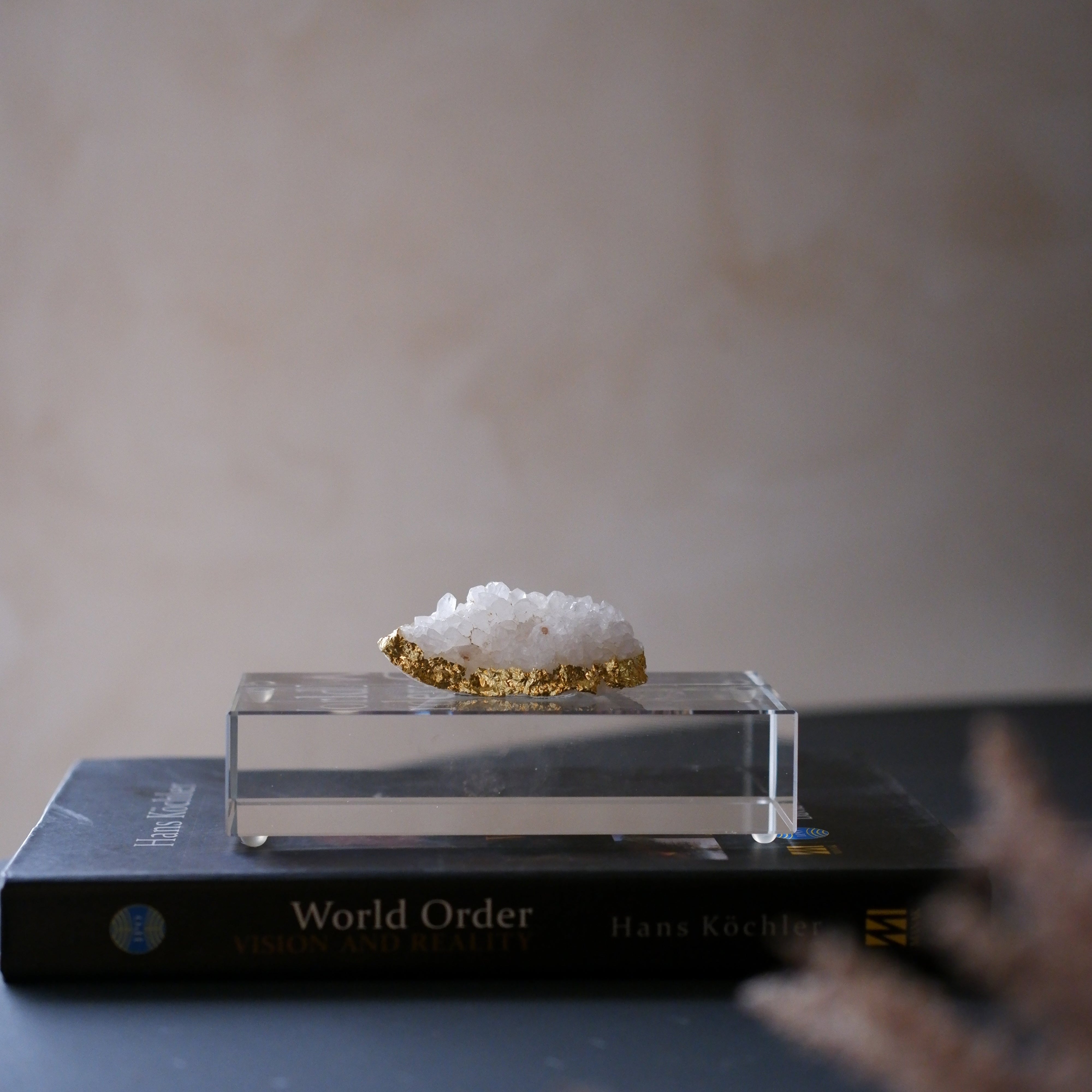 Golden Geode Display