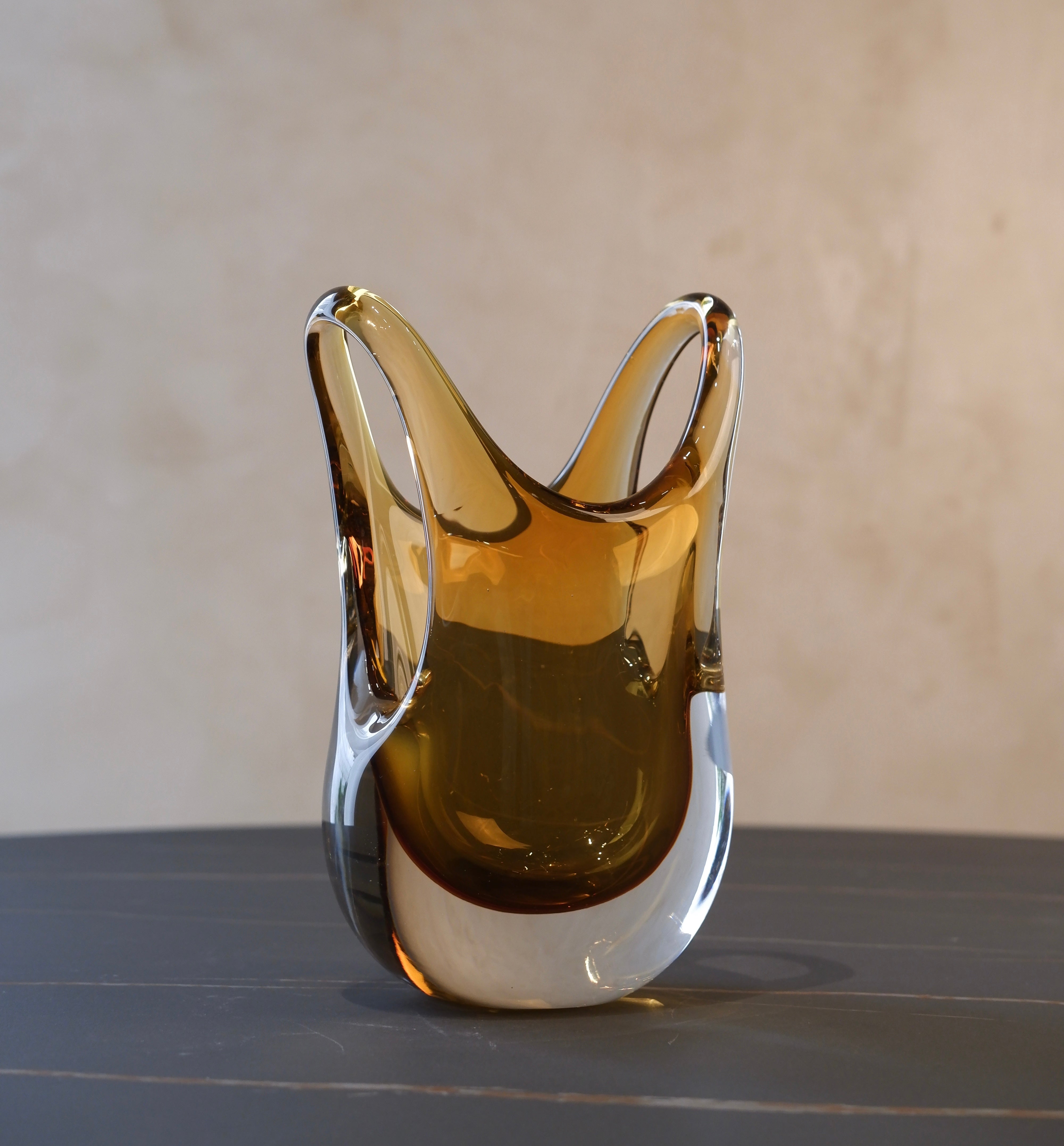 Amber Flame Vase