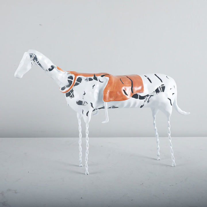 Mounted Horse Art Sculpture