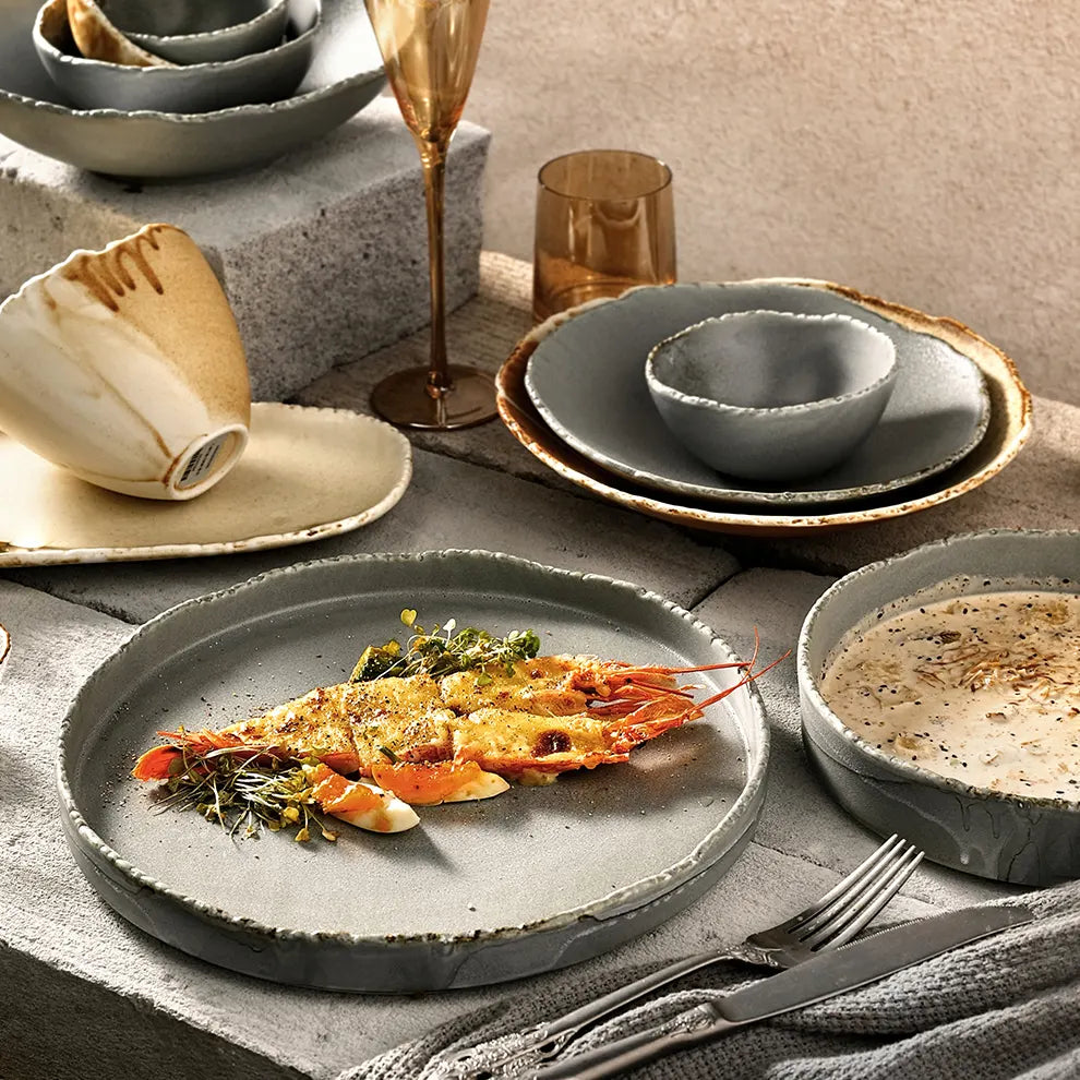 Slate Collection - Round Plate Stackable