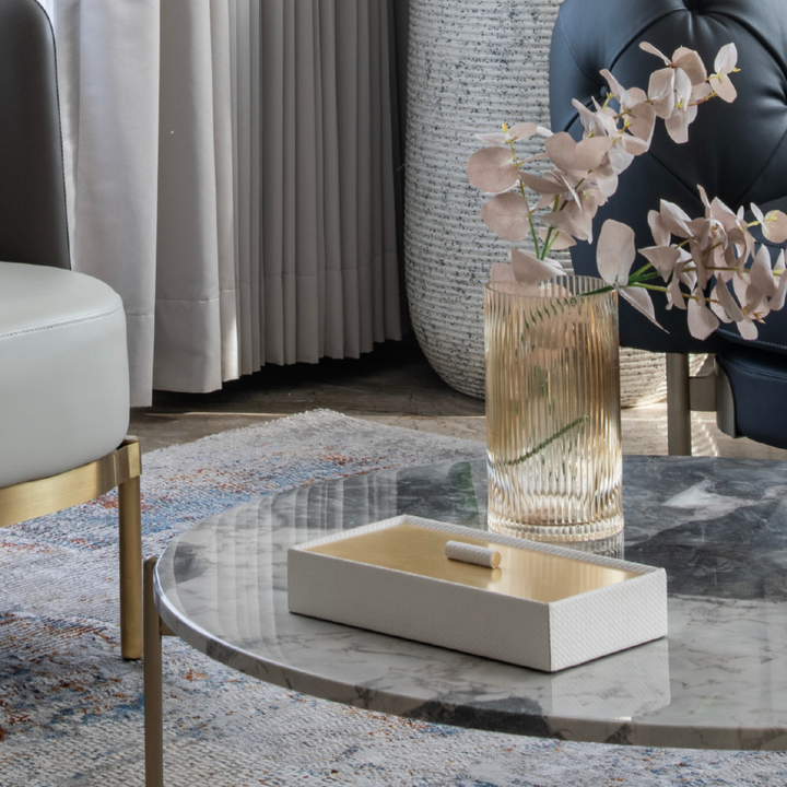 Golden Elegance Tissue Box