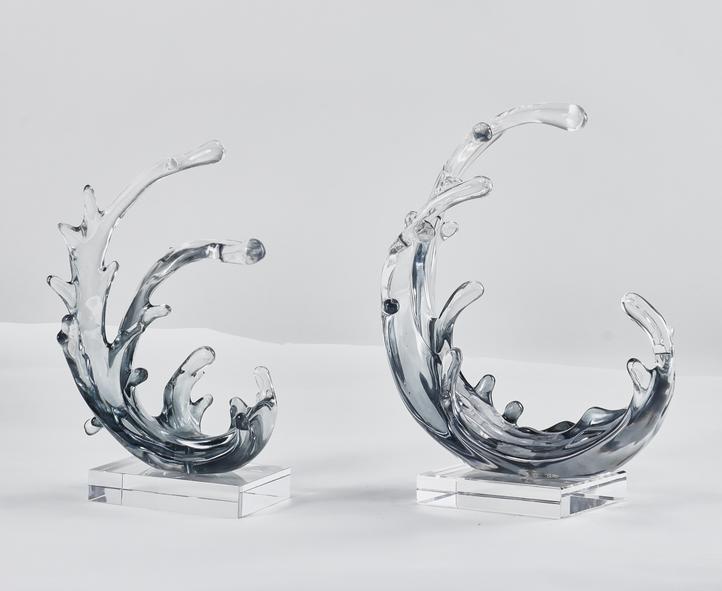 Crystal Wave Sculptures