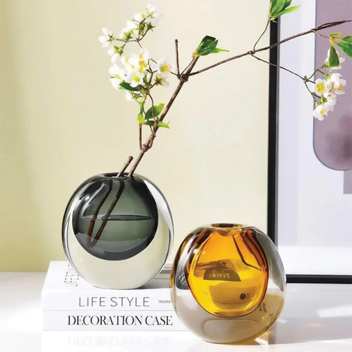 Obsidian Prism Vase