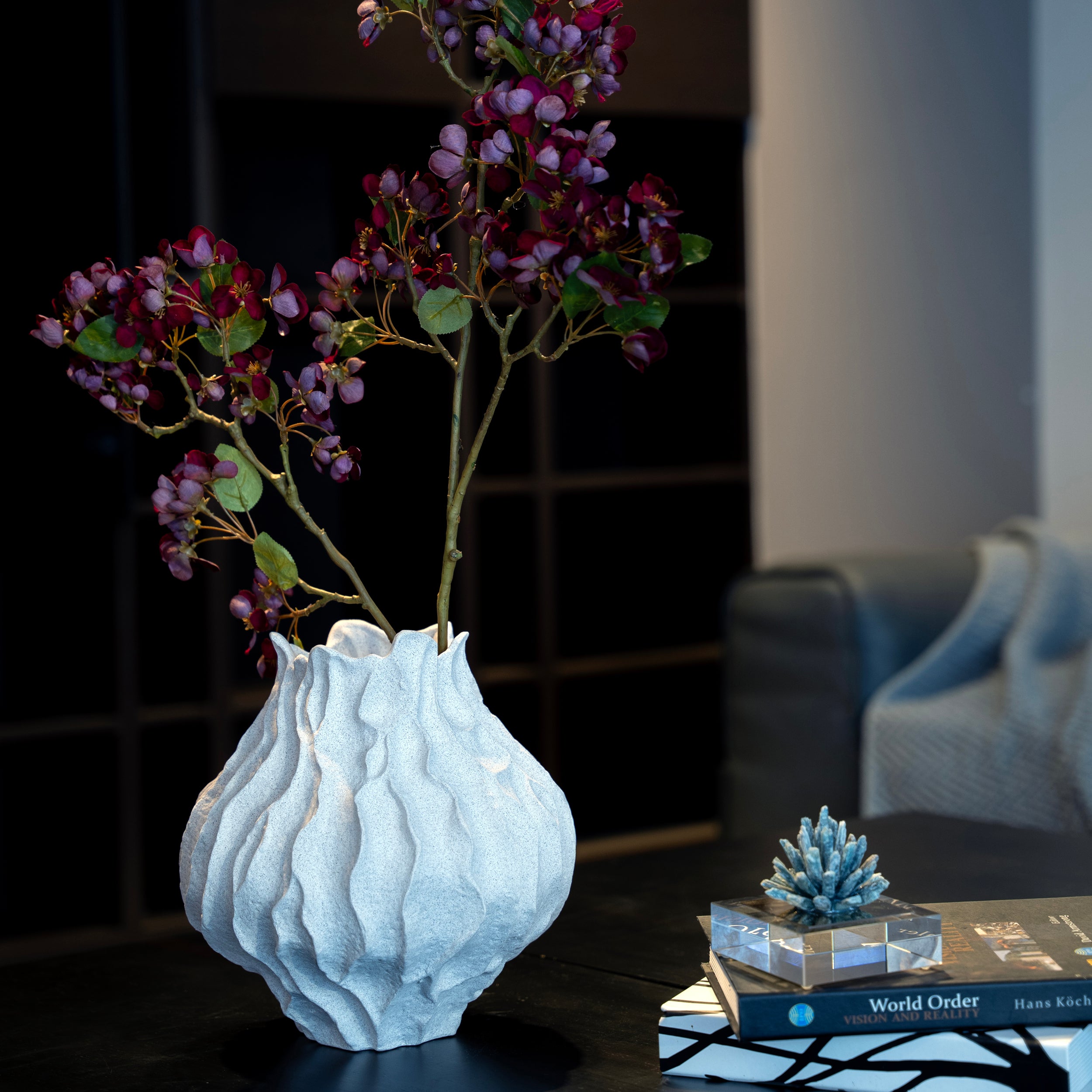 Burgundy Red Plum Blossom