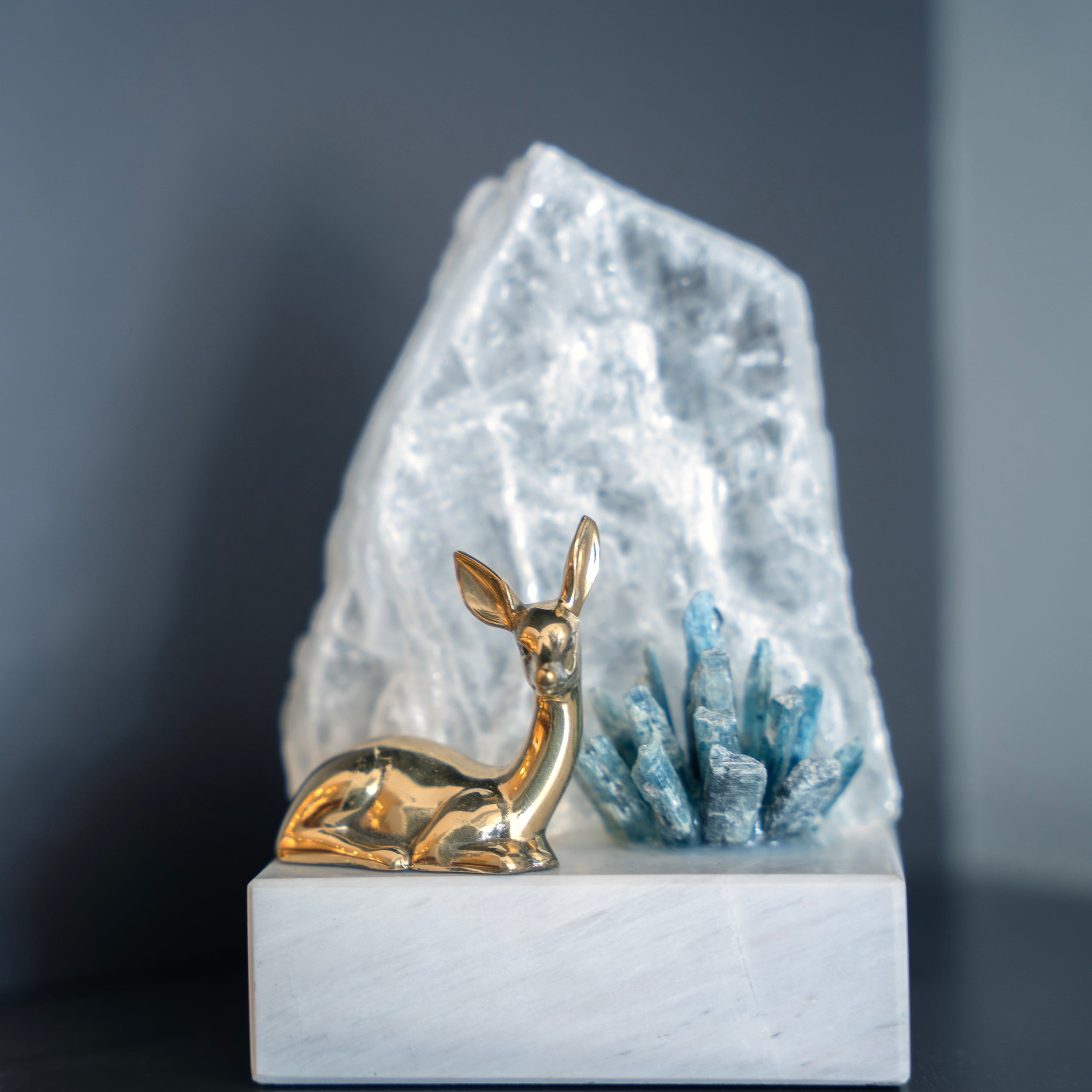 Golden Fawn Sculpture