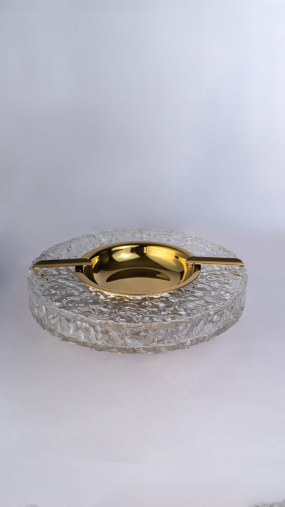 Crystal Brass Ashtray