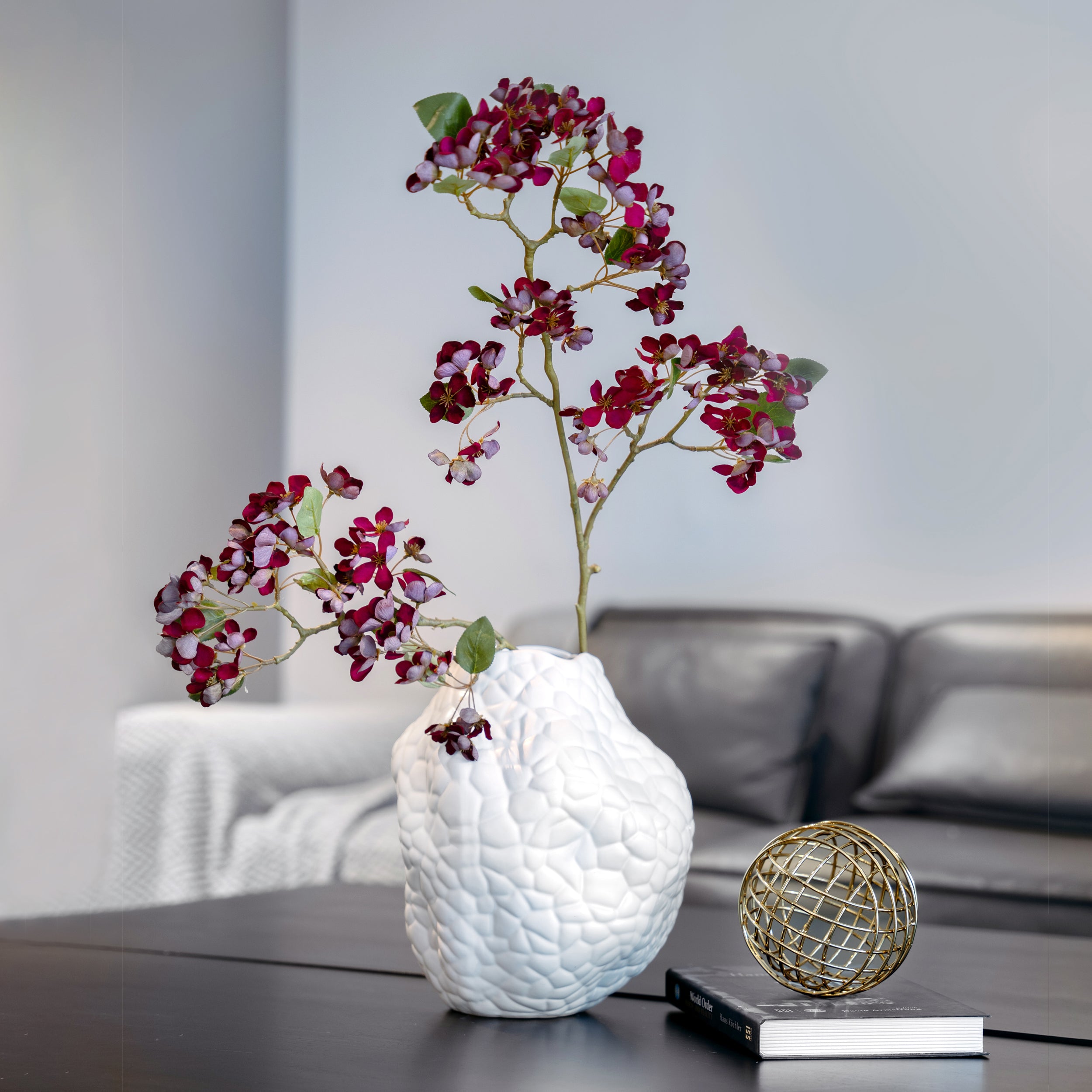 Burgundy Red Plum Blossom