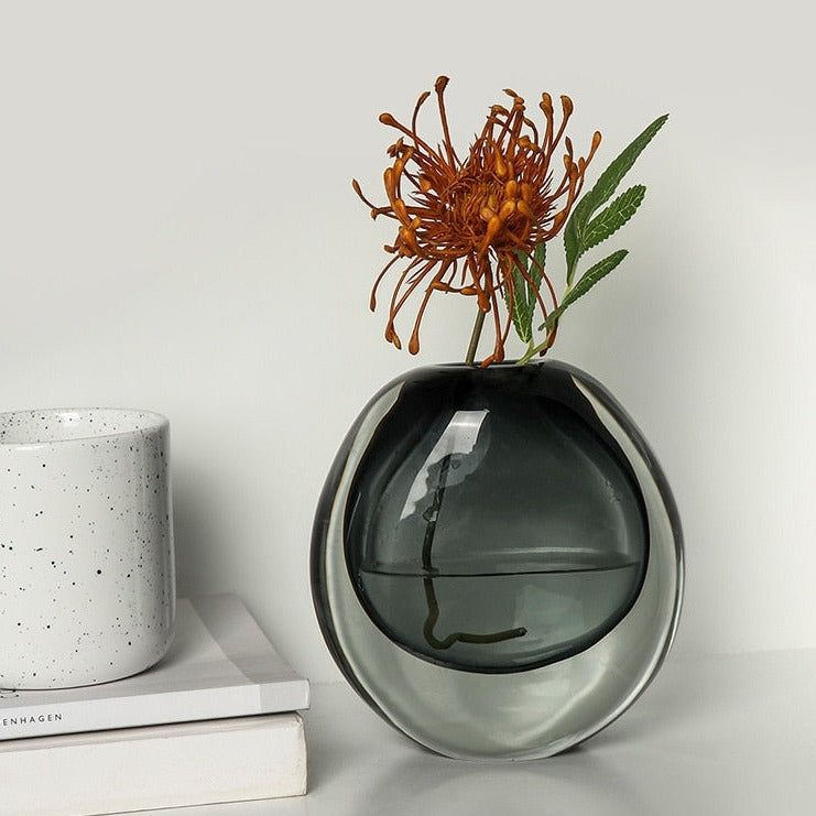 Obsidian Prism Vase