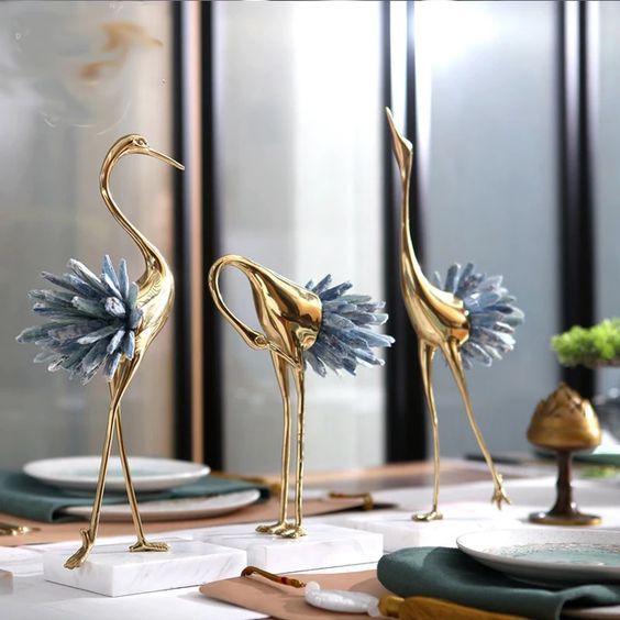 Crystal Plume Sculpture