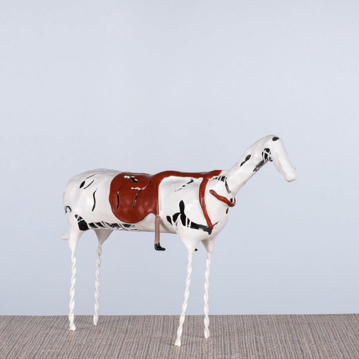 Mounted Horse Art Sculpture
