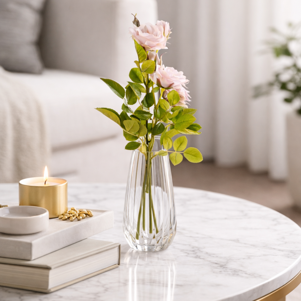 Petal Pink Rose Spray Single